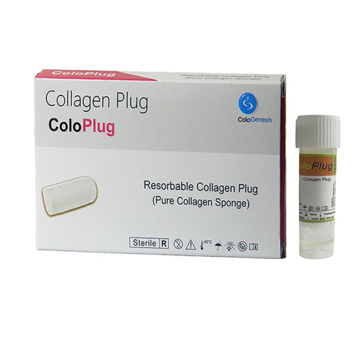 Cologenesis Colo Plug Sterlie Collagen Sponge 8x20mm